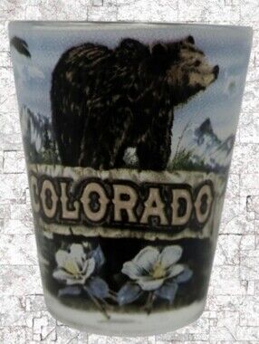 COLORADO BEAR SHOT GLASS